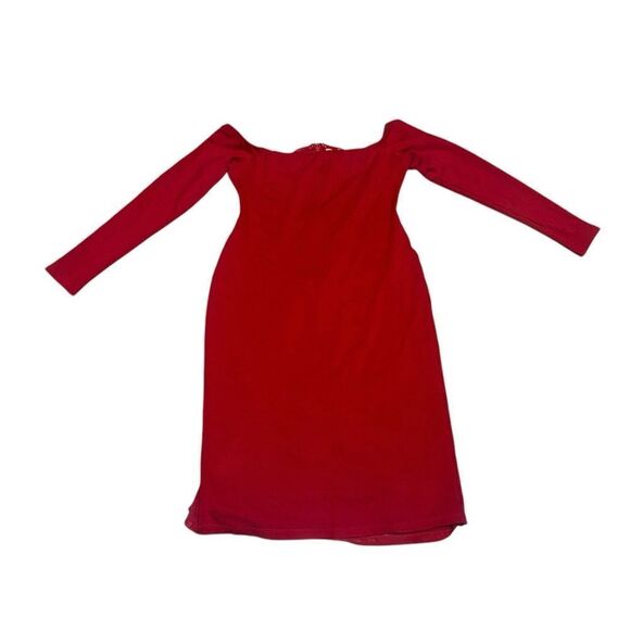 🔥 Alice + Olivia women’s Dorinda Off-shoulder Fitted bodycon Midi Dress Size 2 - Picture 3 of 10